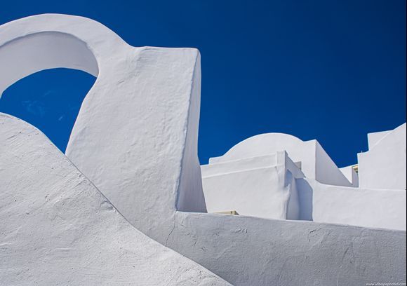 Cycladic blue and white.
