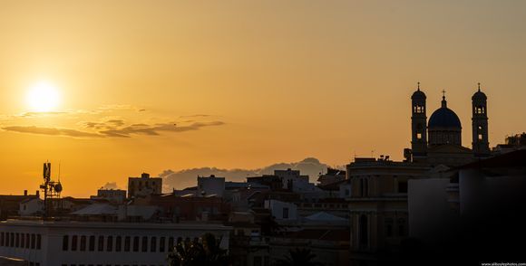 ...sunrise in syros....let the bells ring....