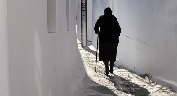 Maria from Mykonos....a short walk home (revisited)