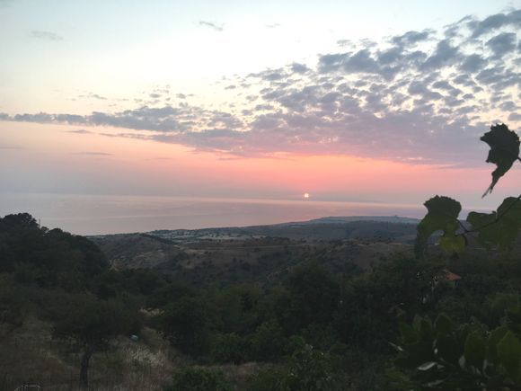 view from the Paradise tavern in Profitis Ilias