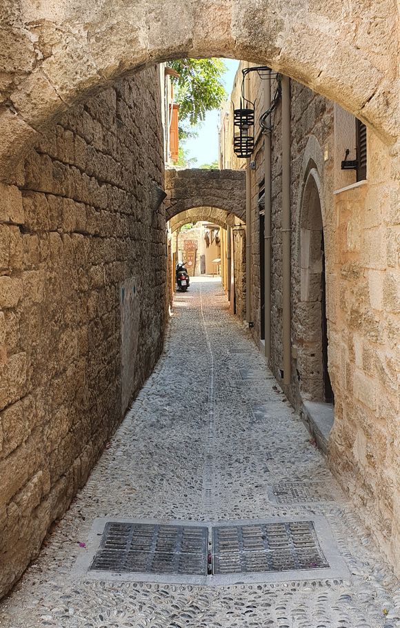 Old street in Rhodes