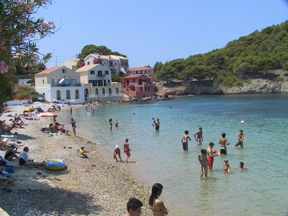 beach of Assos on Kefalonia