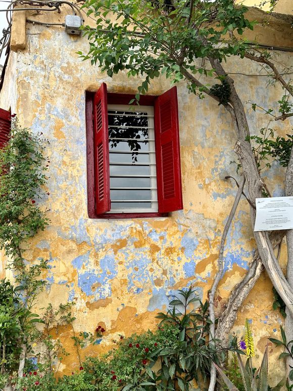 Narrow streets and nice houses and gardens