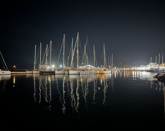 Evening atmosphere at the harbour