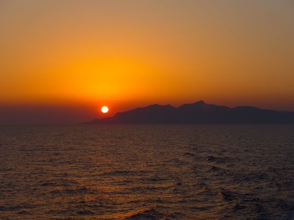 Anafi, Cyclades.
Sunrise from the ferry