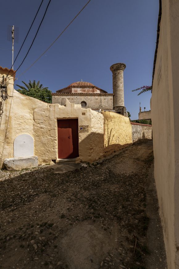 The smallest mosque in Rhodes: Hameza Bey Mosque