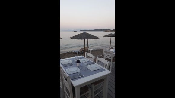 fish tavern by the beach , Nea Peramos kavala. 