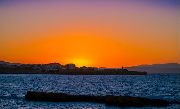 Sunset over Chania