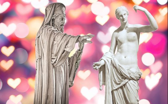 
February 14, Valentine's Day (lovers' day) is not recognized by the Orthodox Church. This archive, found by archaeologist Gilou, shows that temptation still existed \;-)