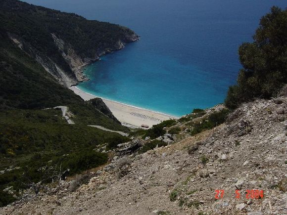 Myrtos Bay, from road to Assos, Kefalonia