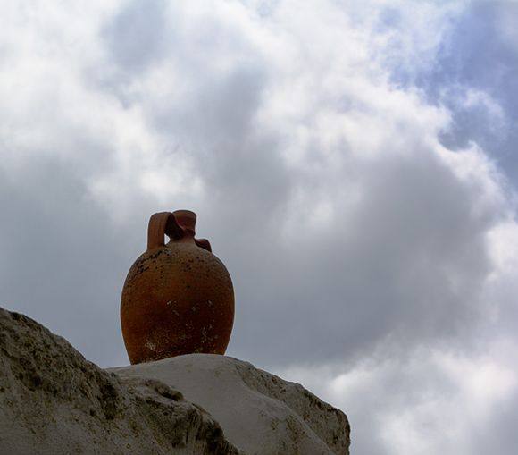 Jug with clouds