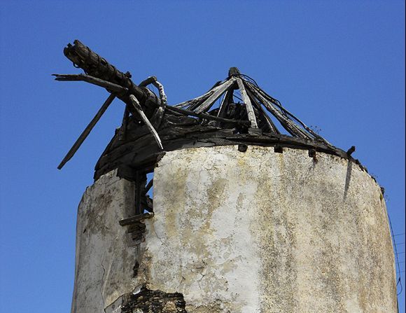 Decayed windmill in Marpissa
