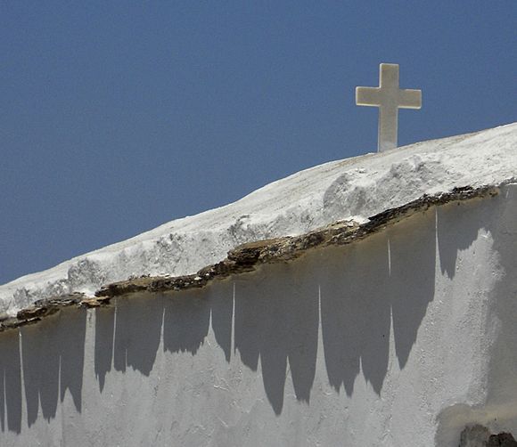 Church roof in Antiparos town.