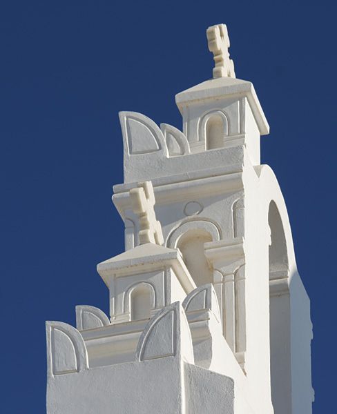 Detail of church in Karterados
