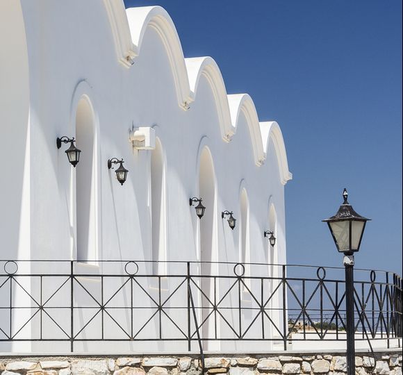 Church lanterns at Aspro Chorio