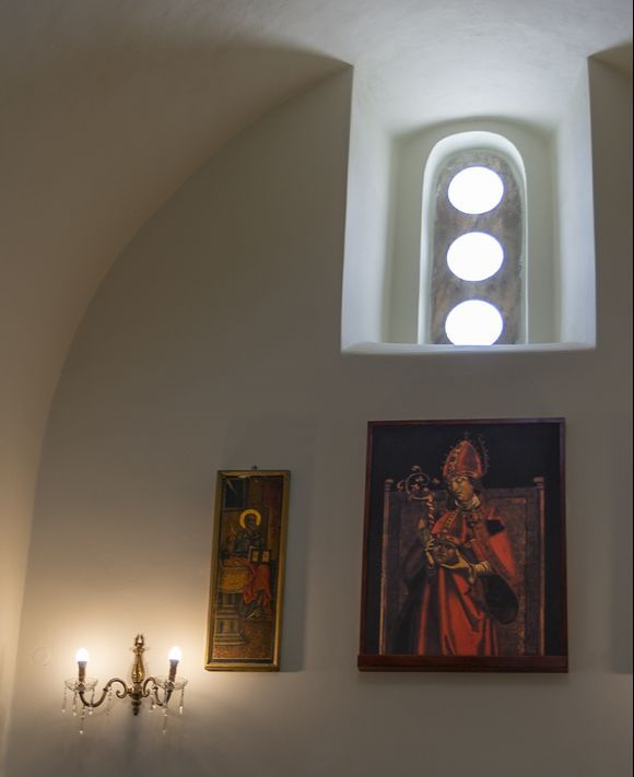 Catholic church interior.