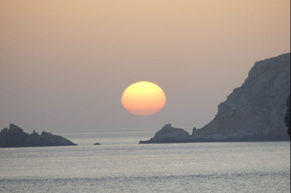 Sunrise on Folegandros 