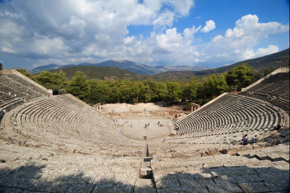 One of the best-preserved ancient Greek theatres not only has great acoustics, but also comes out just as well in photos