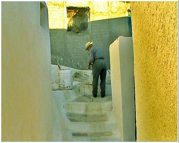 House painter. Anafi, 2006