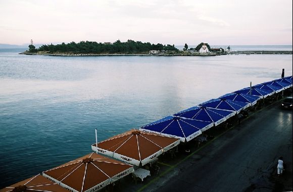 Restaurants at the port. Gythio, 2009