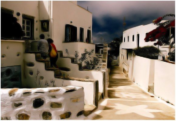 Street of Chora. Amorgos, 2007