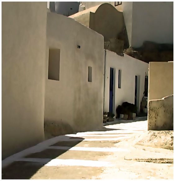 Street in midday light. Anafi, 2006