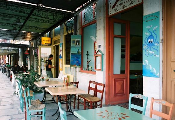 Cafe. Ermoupolis, Syros, 2008