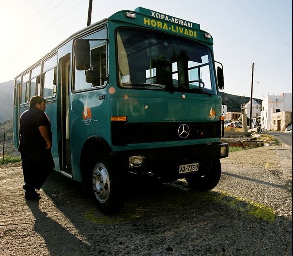 The bus, Serifos, 2010