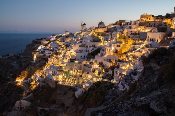 Oia in the blue hour