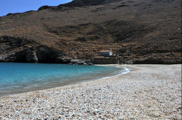 Beautiful Achla beach, Andros island