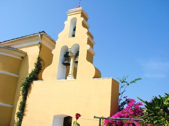 Monastery of Paleokastritsa, color eldorado.