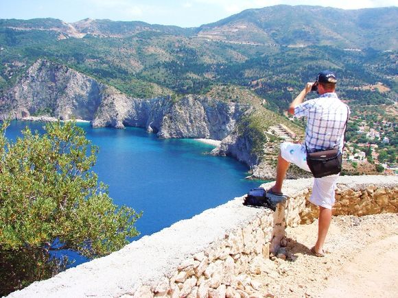 Assos castle panoramic view - west coast kefalonia