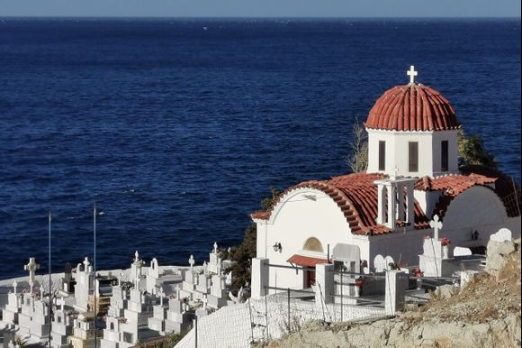 Panormitis church, overlooking the Mediterranean 

October 5, 2021