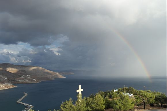 This Monastery has the most amazing view and that day the weather changed every 5 minutes... sun, wind, rain, rainbows, fog, dramatic clouds... Love it!

September 27, 2014 