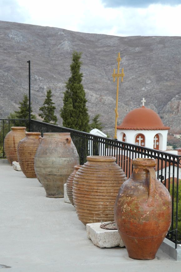 Beautiful giant pots at the Monastery of Agios Savvas

September 27, 2014