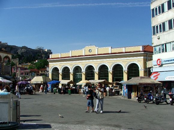 The Monastiraki Metro Station, located on the square.