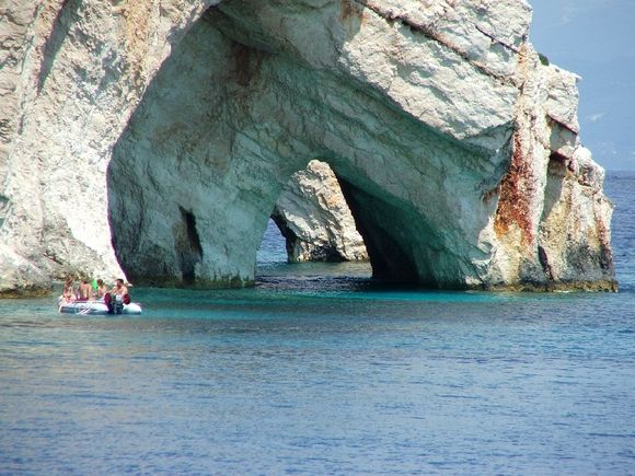 The Blue Caves of Zakynthos.