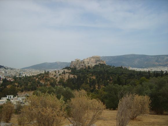 The Acropolis, Athens photograph taken from the Muses hill opposite