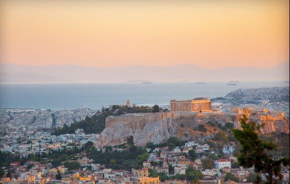 View of Acropolis from Lycavittos Hill