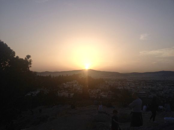 Sunset from the Areopagus , meaning 