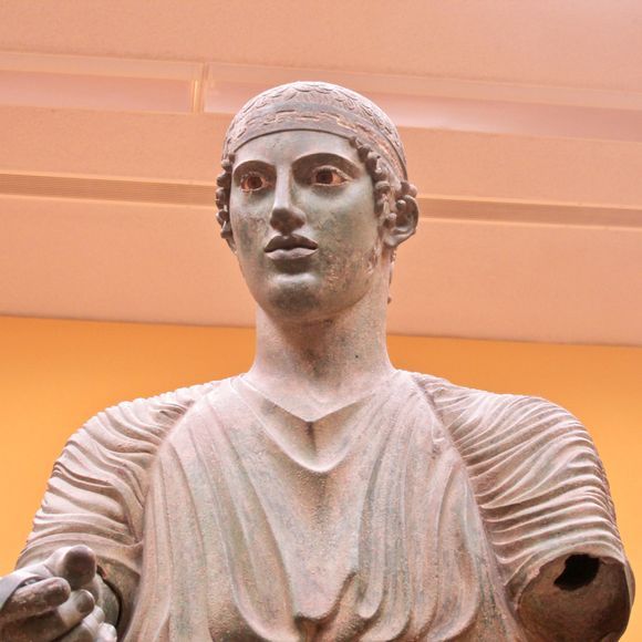 The Charioteer at Delphi Museum.