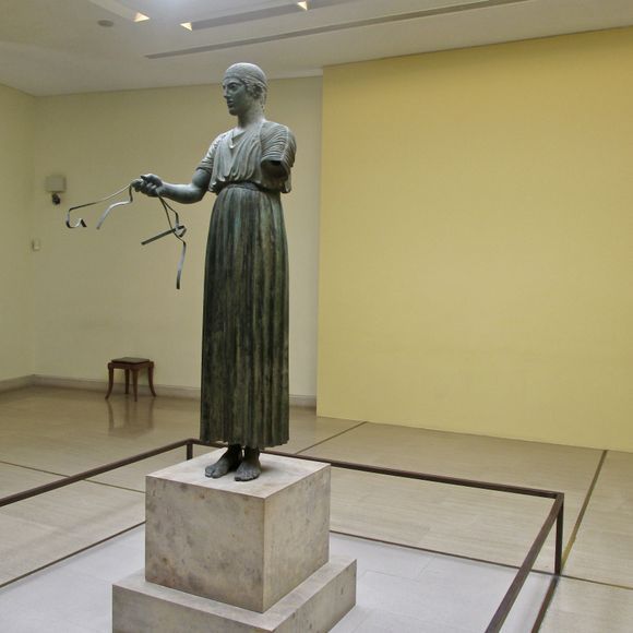 The charioteer at Delphi.