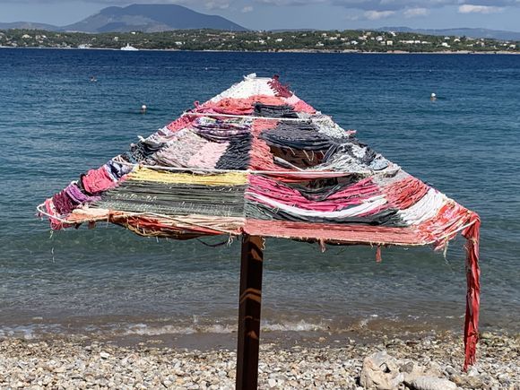 Umbrella art #villaepikouros #greekriviera