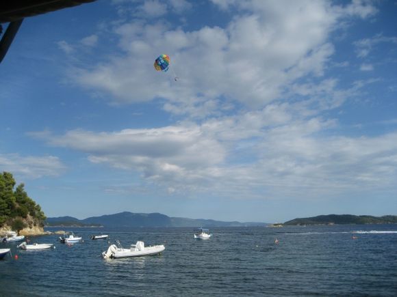 Paragliding at Sklithri, Skiathos