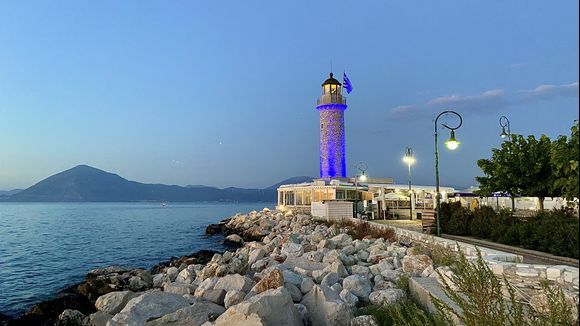 The lighthouse at South Park in Patras. 
Φάρος εν Πάτραις, Νότιο Πάρκο Πάτρα, 
October 30th, 2023