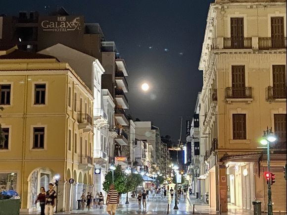 Full moon - #supermoon - in Patras August 1st 2023