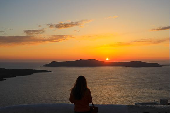 Sonnenuntergang in Fira