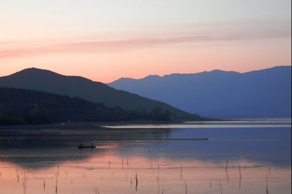 Sunset at Lake Kerkini 