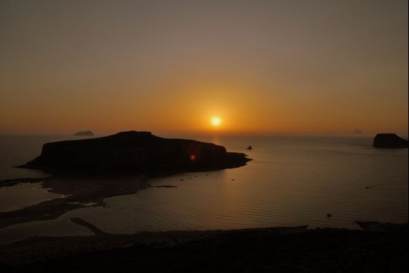 sunset in Balos