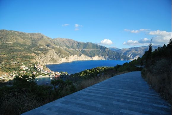 The long and winding road  to Assos Castle